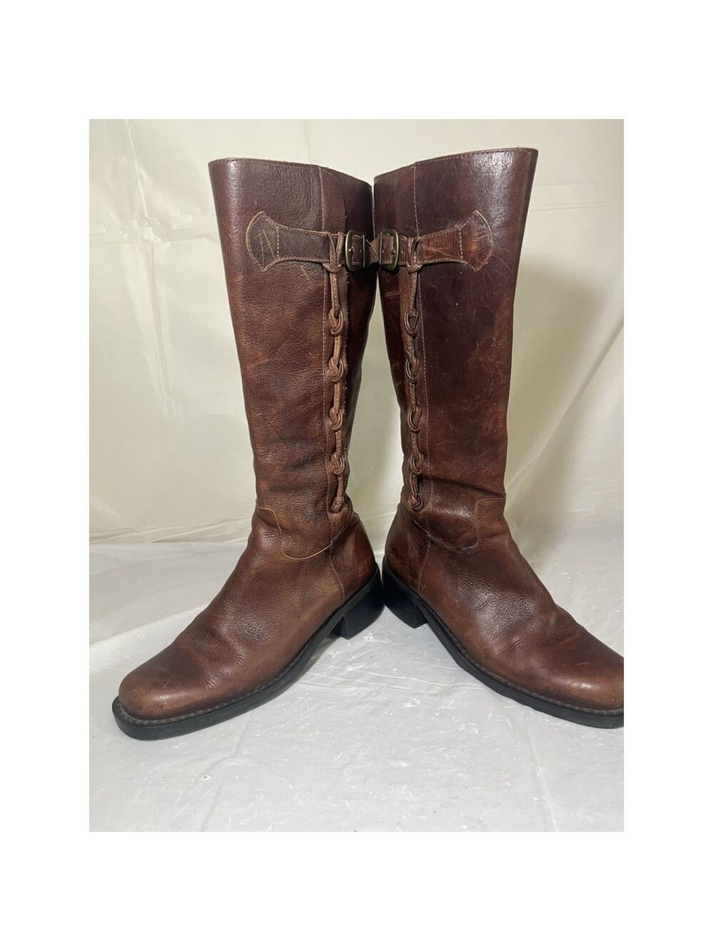 Campus Boots NICOLE Belted Zip Up RIDING BOOT Size 6.5 M